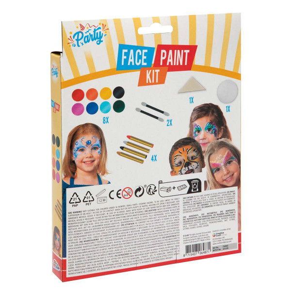 Set za ukrašavanje lica FACE PAINT 16 PCS SET 