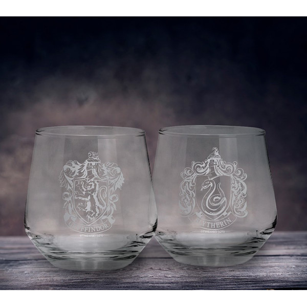 Set dve čaše 300ml HARRY POTTER Gryffindor & Slytherin 