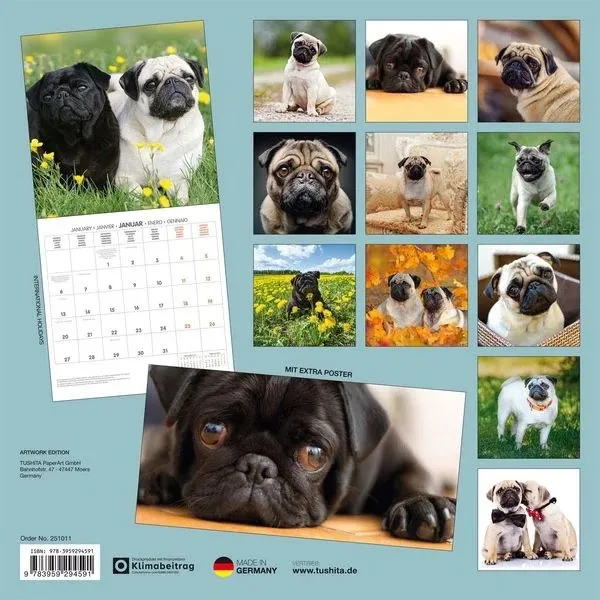 Zidni kalendar PUGLETS 2025 