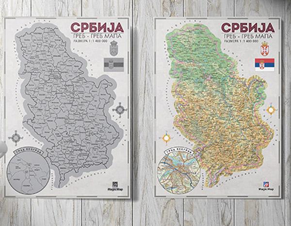 Greb-greb MAPA SRBIJE 