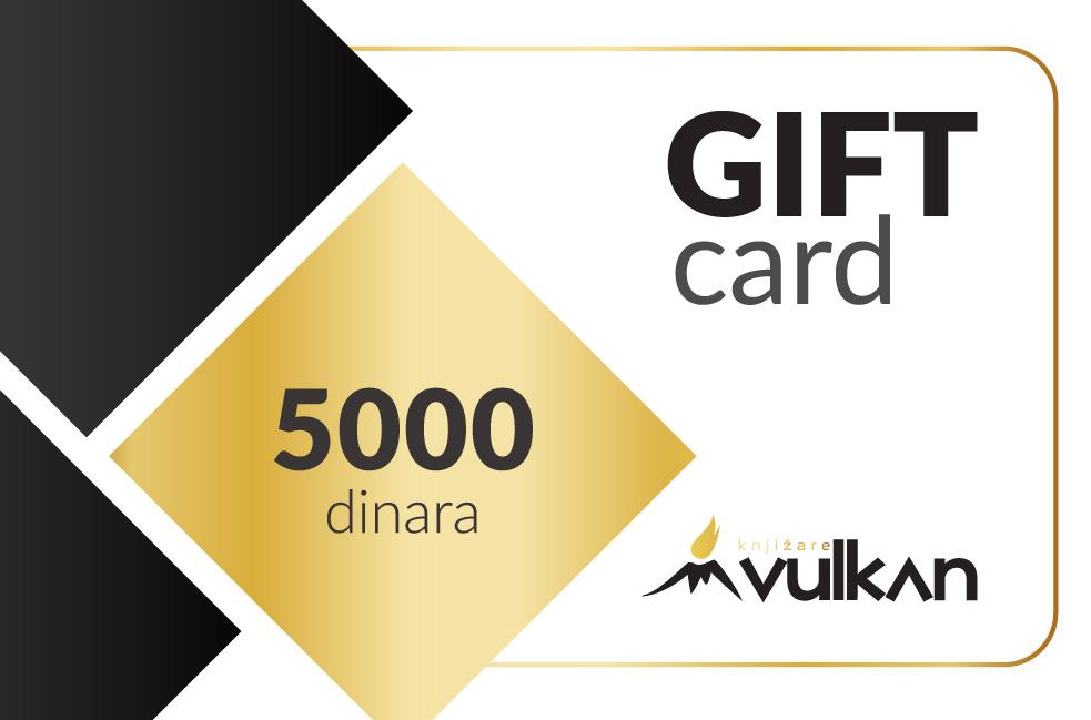 GIFT KARTICA / VAUČER zlatni kvadrat 5000 