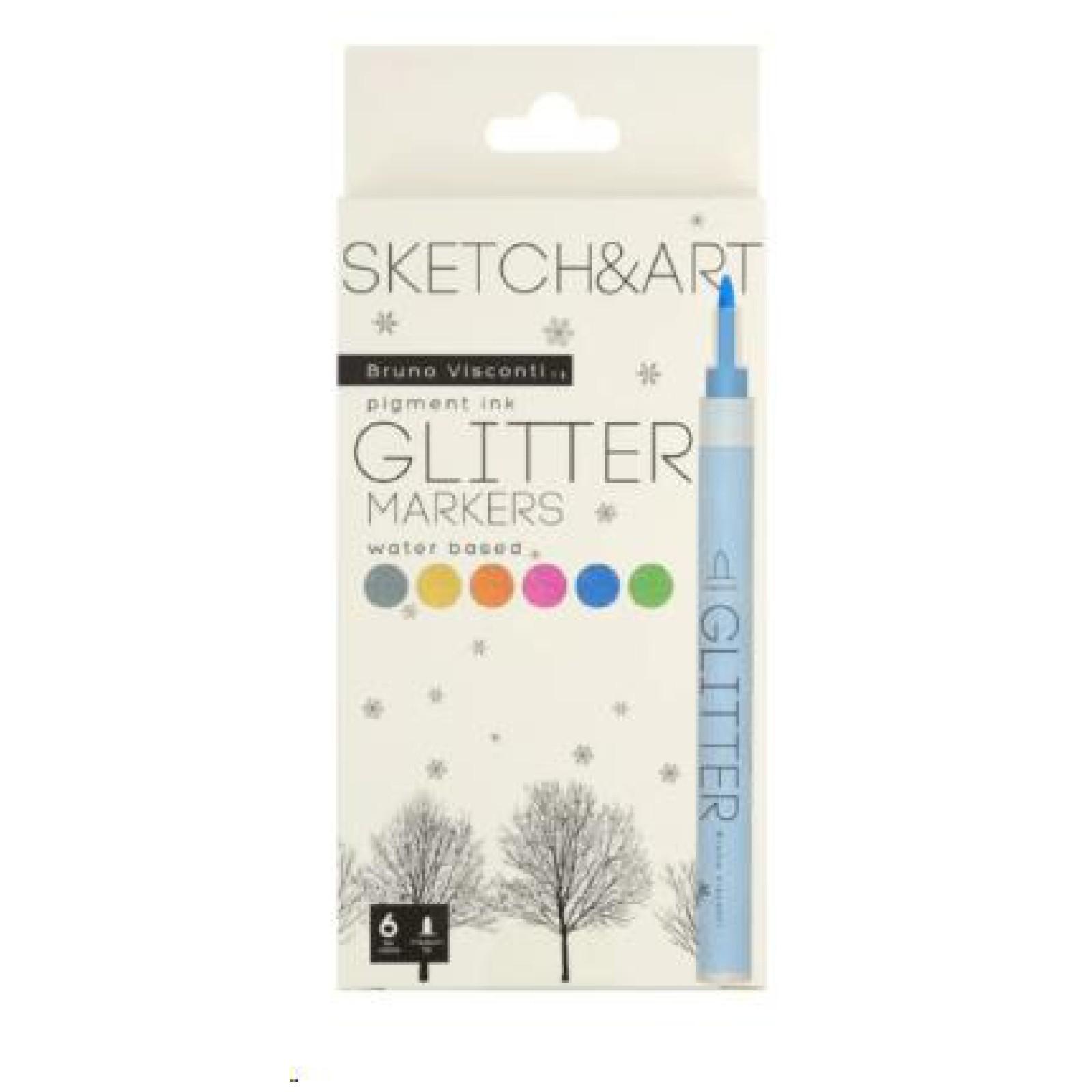 Set markera SKETCH&ART Gliter 6 kom 