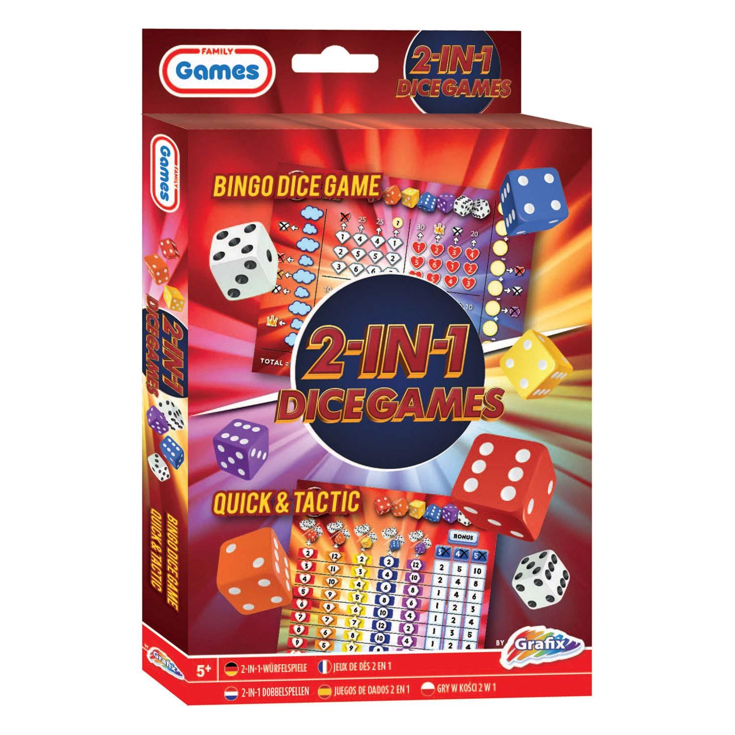 Igra sa kockicama 2 u 1 BINGO DICE & QUICK AND TACTIC 