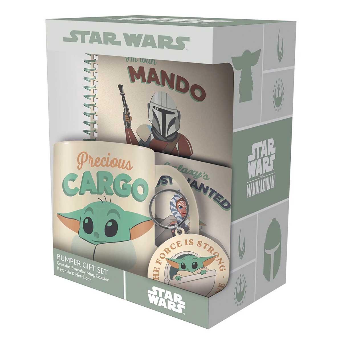 Gift set šolja, podmetač, privezak i notes STAR WARS: THE MANDALORIAN Precious Cargo 