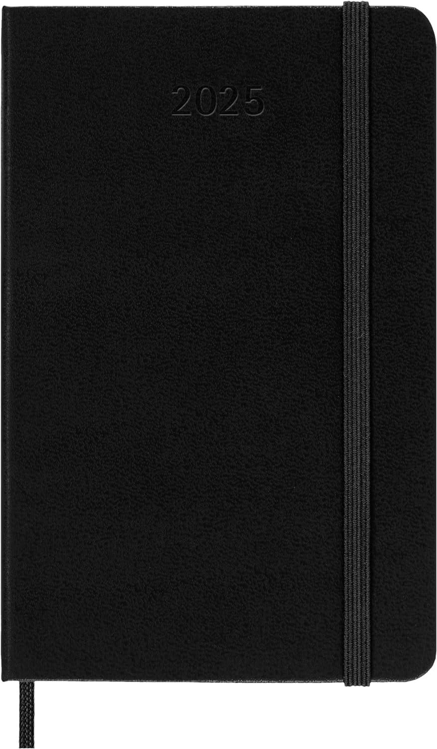 MOLESKINE datumirani nedeljni planer 2025 TP CRNI 9x14cm 