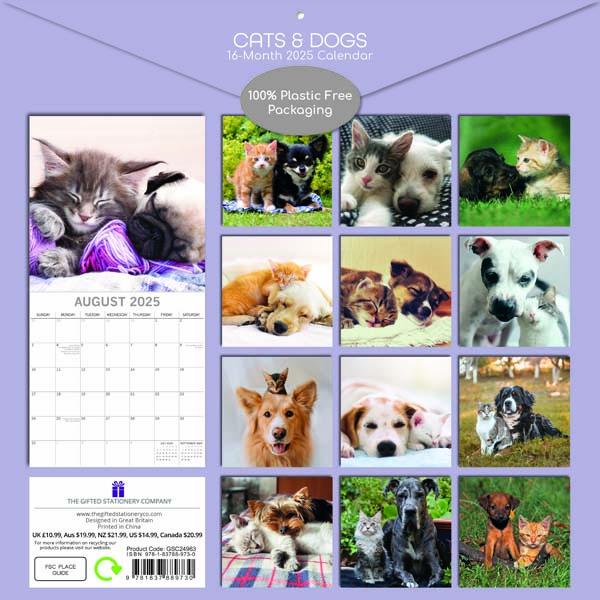 Zidni kalendar CATS & DOGS 2025 